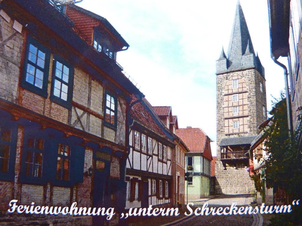 Ferienwohnung Unterm Schreckensturm Quedlinburg Exterior foto